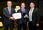 Presidente e 1º secretário da ALEMS prestigiam solenidade dos 45 anos da Fiems