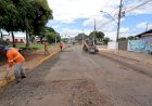 Prefeitura intensifica tapa-buracos e recapeamento na região da Praça Paraguaia