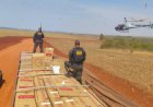 Carreta levava R$ 2,2 milhões em cigarros e agrotóxicos contrabandeados do Paraguai