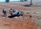 Motorista fica ferida após capotamento na BR-376 entre Fátima do Sul e Dourados