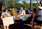Landmark acompanha manifestação de moradores e cobra explicações sobre obra inacabada da UBSF do Jardim Itamaracá