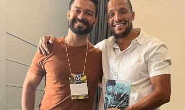 O Rapto, livro de escritor caarapoense chega ao diretor de teledramaturgia do SBT Marinho Moraes