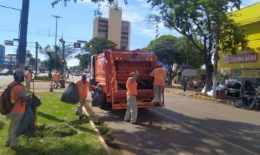 Coleta de lixo será suspensa no aniversário de Dourados, Natal e Ano Novo