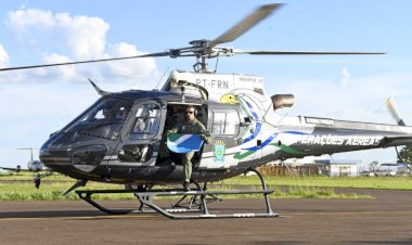 Helicóptero de MS parte para socorrer as vítimas das enchentes no Rio Grande do Sul