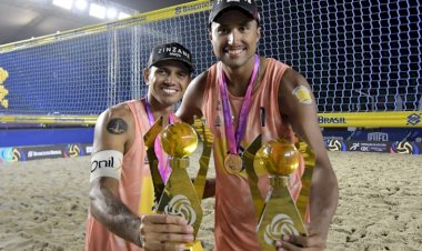 Beneficiário do Bolsa Atleta, Arthur Mariano é campeão da temporada 2024 do Circuito Brasileiro de Vôlei de Praia