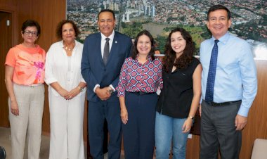 Presidente da Câmara, vereador Carlão, recebe vereadora eleita do PSB de Bonito e líder partidária