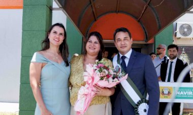 Rodrigo Sacuno e Telma Minari assumem o comando da Prefeitura de Naviraí