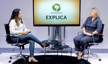 Defensoria Explica fala sobre a Van dos Direitos com a gestora de projetos e convênios