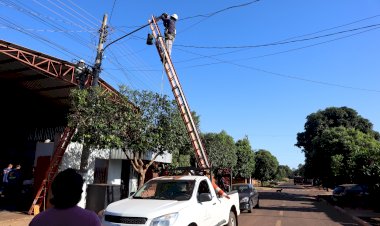 Santo Antônio é o primeiro bairro de Caarapó com iluminação pública 100% em LED