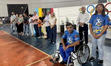 Lia Nogueira prestigia abertura das Olimpíadas das APAEs em Nova Andradina