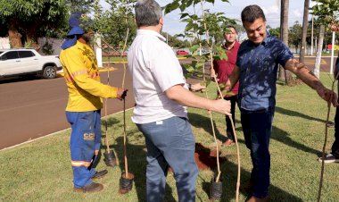 No Dia Mundial do Meio Ambiente, prefeito faz plantio de Ipês na Marcelino Pires