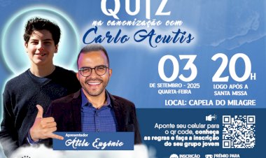 Desafio Quiz com Carlo Acutis agita a juventude em Campo Grande durante semana de Canonização