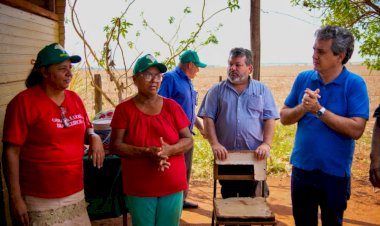 Landmark defende luta por reforma agrária com famílias do Acampamento Estrela