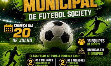 Campeonato municipal de society começará dia 20 em Ivinhema