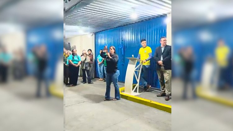 Vereadora toma microfone e é vaiada durante inauguração da Casa do Artesão em Nova Alvorada do Sul
