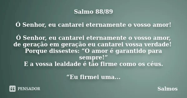 Salmo do dia