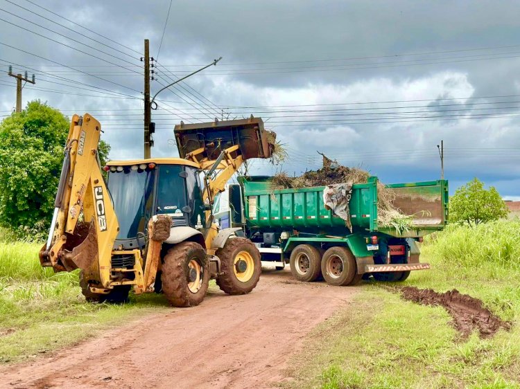 Prefeitura intensifica serviços de limpeza e manutenção urbana no início de 2025 em Nova Alvorada do Sul