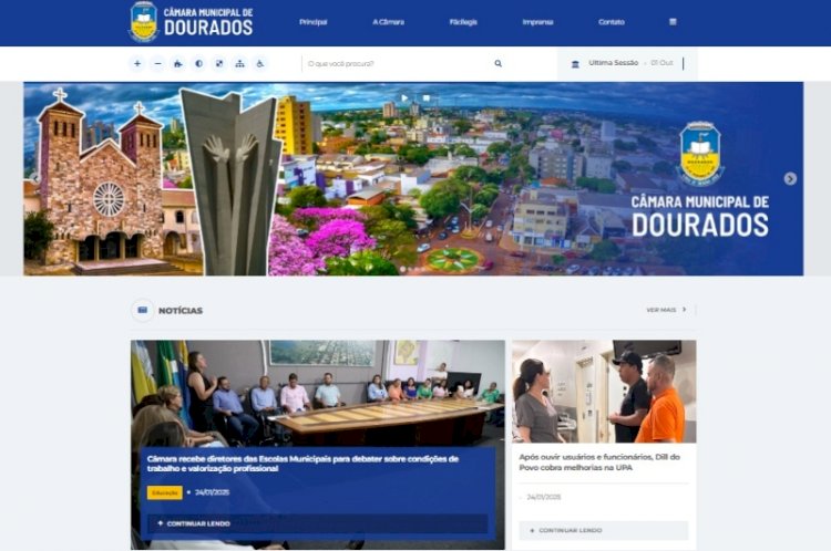 Com novo portal, Câmara de Dourados amplia transparência e facilita acesso do cidadão