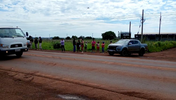 Manifestantes conseguem atenção da CCR após bloqueio de rodovia em Dourados