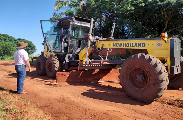 Governo de Mato Grosso do Sul investe R$ 1,4 milhão em pavimentação no distrito de Ipezal
