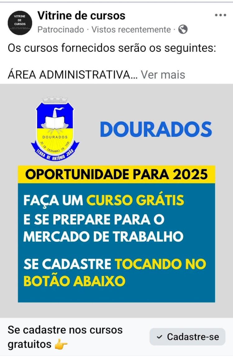 Prefeitura alerta para golpes com uso do Brasão oficial do município