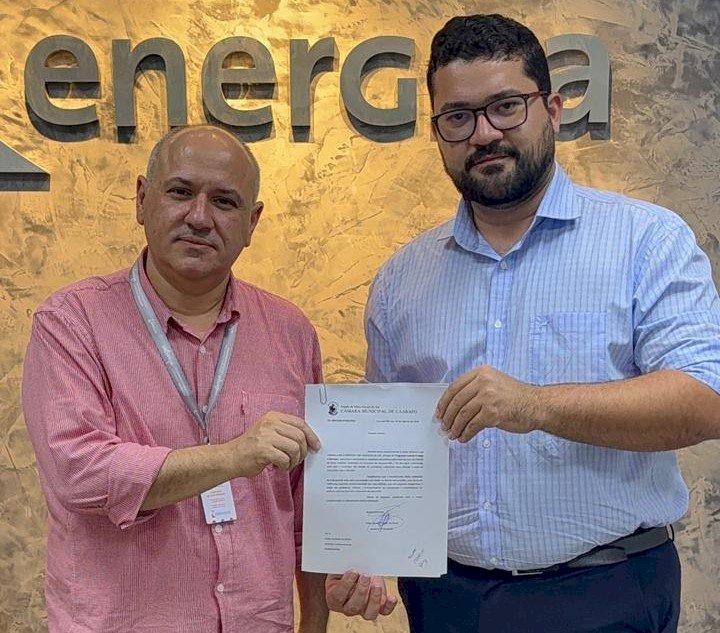 João Paulo do Dinho vai à Energisa e cobra melhorias na rede elétrica de Cristalina
