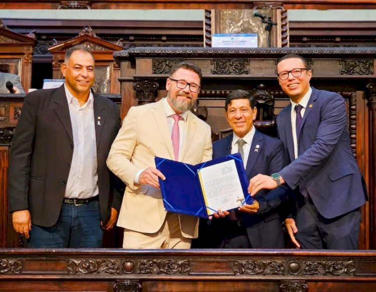 Marcos Pollon recebe homenagem da Assembleia Legislativa do Rio de Janeiro