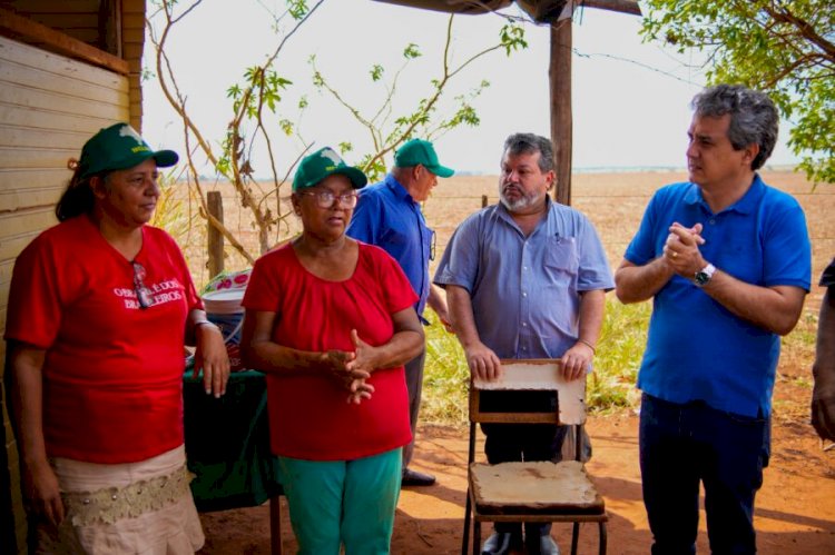 Landmark defende luta por reforma agrária com famílias do Acampamento Estrela