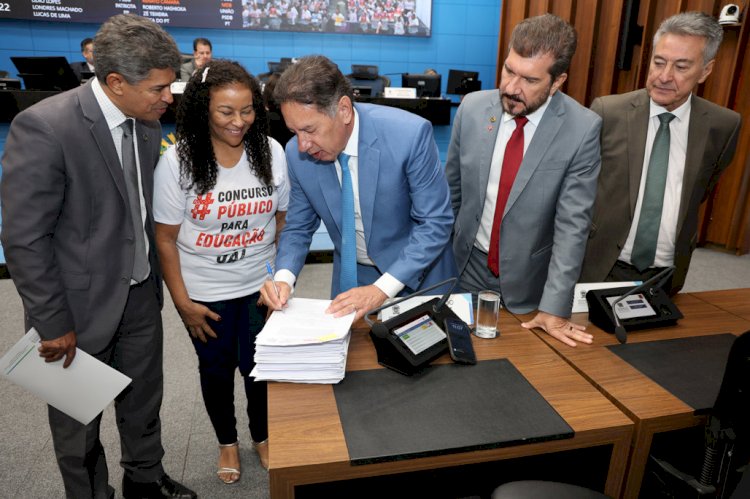 Gerson Claro reforça compromisso da ALEMS com o diálogo e o fortalecimento da educação pública em MS