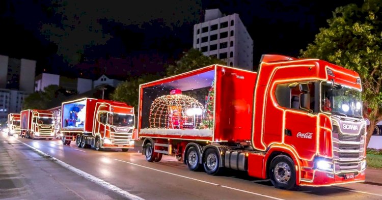 “Natal Encantado Dourados” vai receber a Caravana de Natal da Coca-Cola