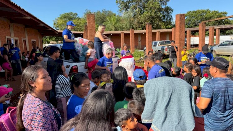 Deputada Lia Nogueira promove ação na Aldeia Bororó e leva alegria a centenas de crianças