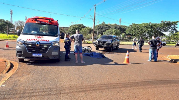 Motociclista de 19 anos morre em colisão e Dourados registra primeira morte no trânsito do ano