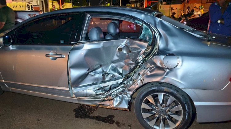 Motociclista não resiste após colisão violenta em cruzamento de Dourados