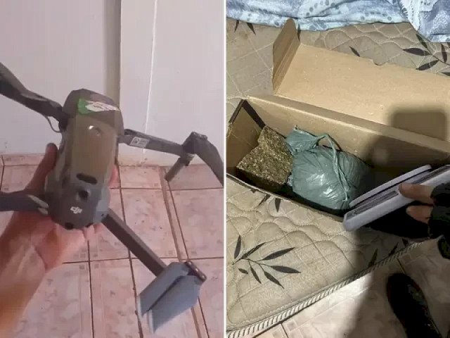 Drone vira “entregador” do crime e jovem é preso ao tentar abastecer presídio