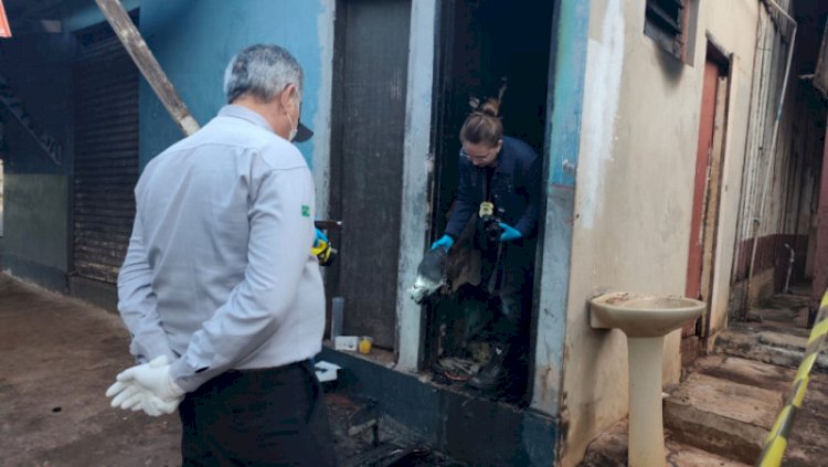 Homem morre queimado após incêndio suspeito em bar no Jardim Itália