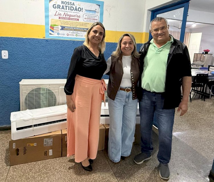 Com quase R$ 2 milhões investidos na educação, Lia Nogueira amplia climatização de escola em Dourados