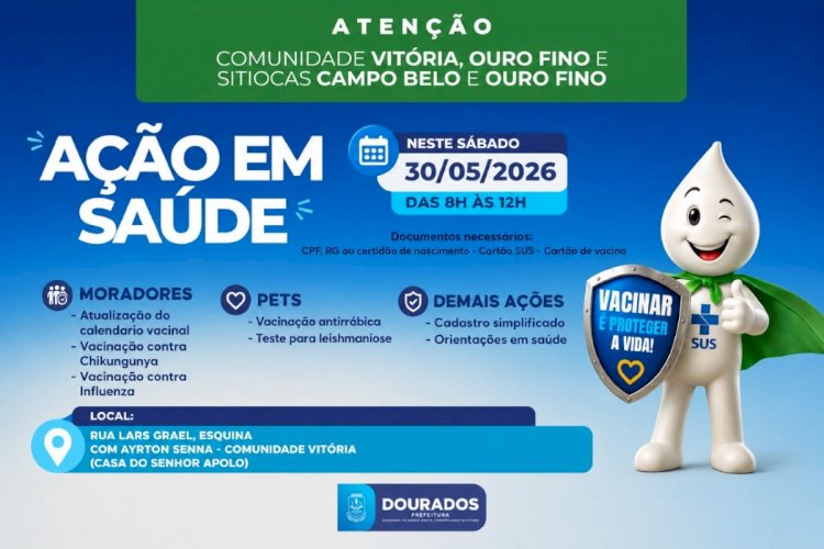 Prefeitura leva ações de saúde para a Comunidade Vitória neste sábado